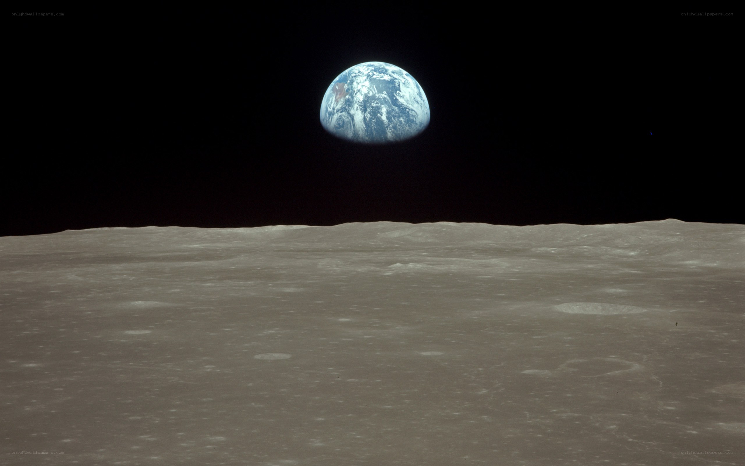 Earthrise from the Moon