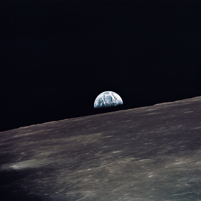 Earthrise from the Moon