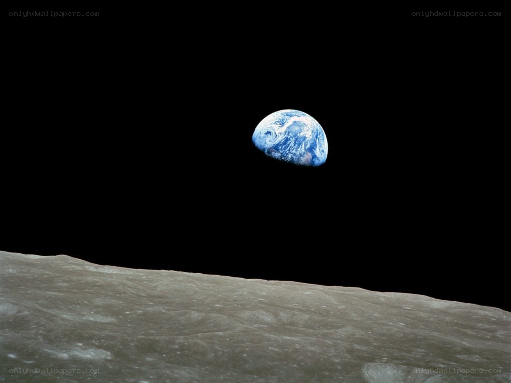 Earthrise from the Moon