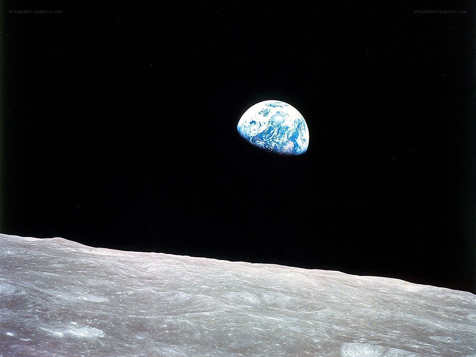 Earthrise from the Moon