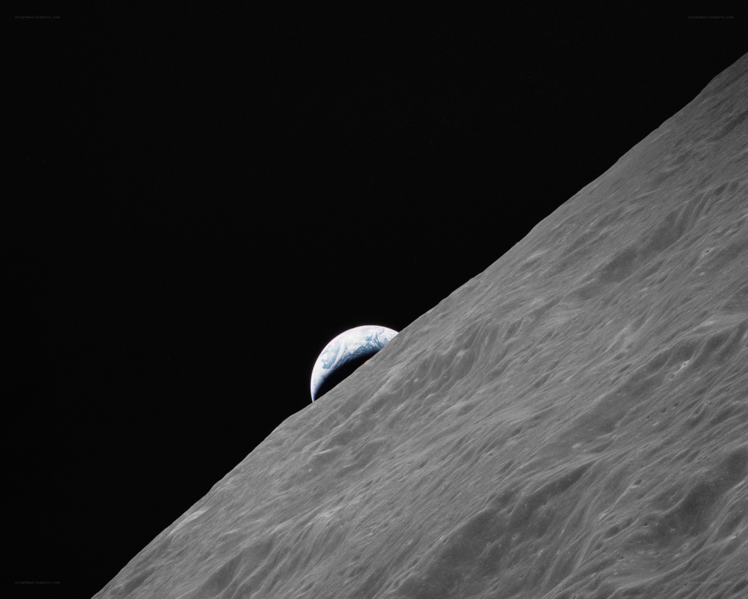 Earthrise from the Moon
