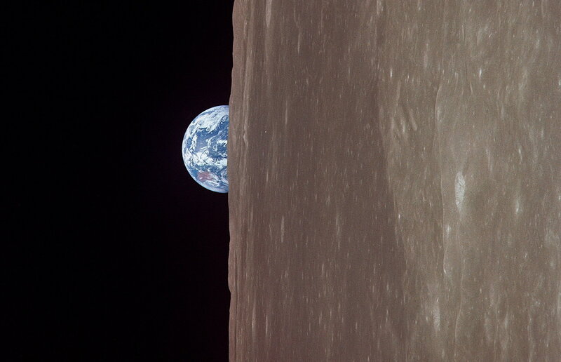 Earthrise from the Moon