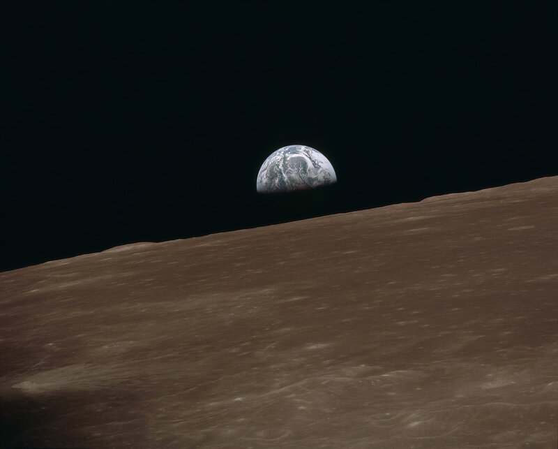 Earthrise from the Moon