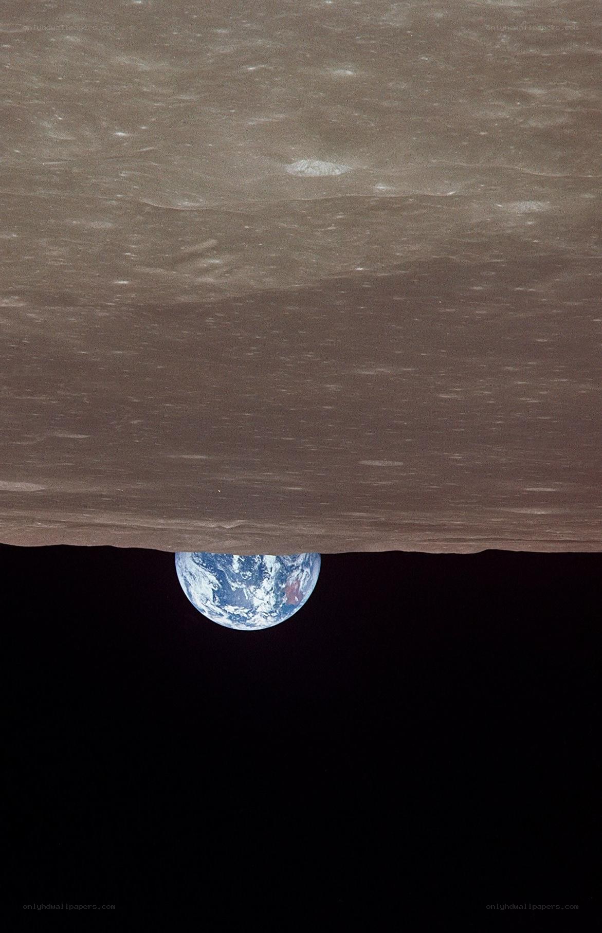 Earthrise from the Moon