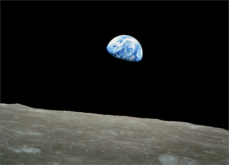 Earthrise from the Moon