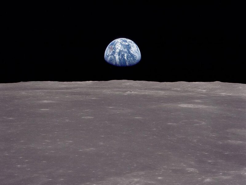 Earthrise from the Moon