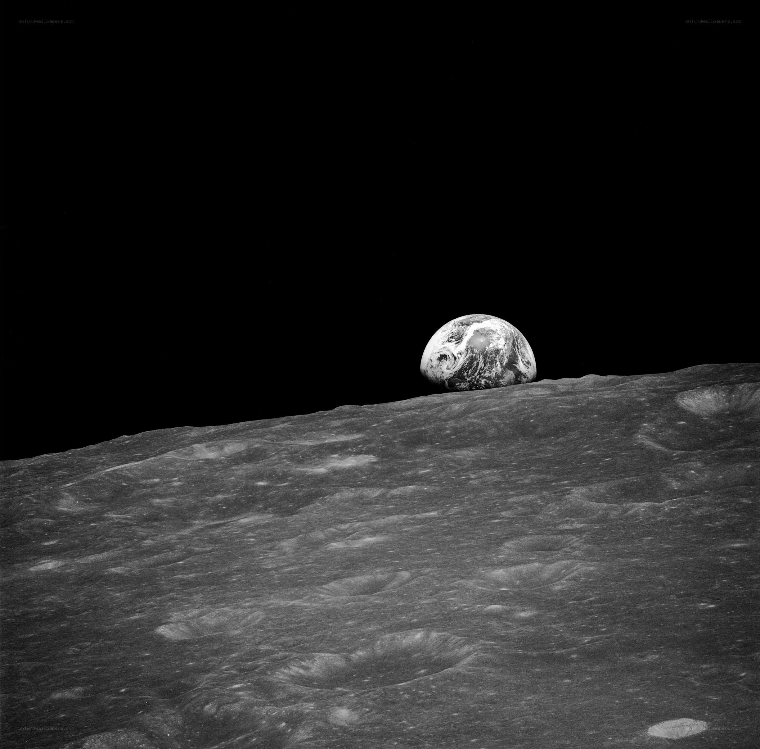Earthrise from the Moon