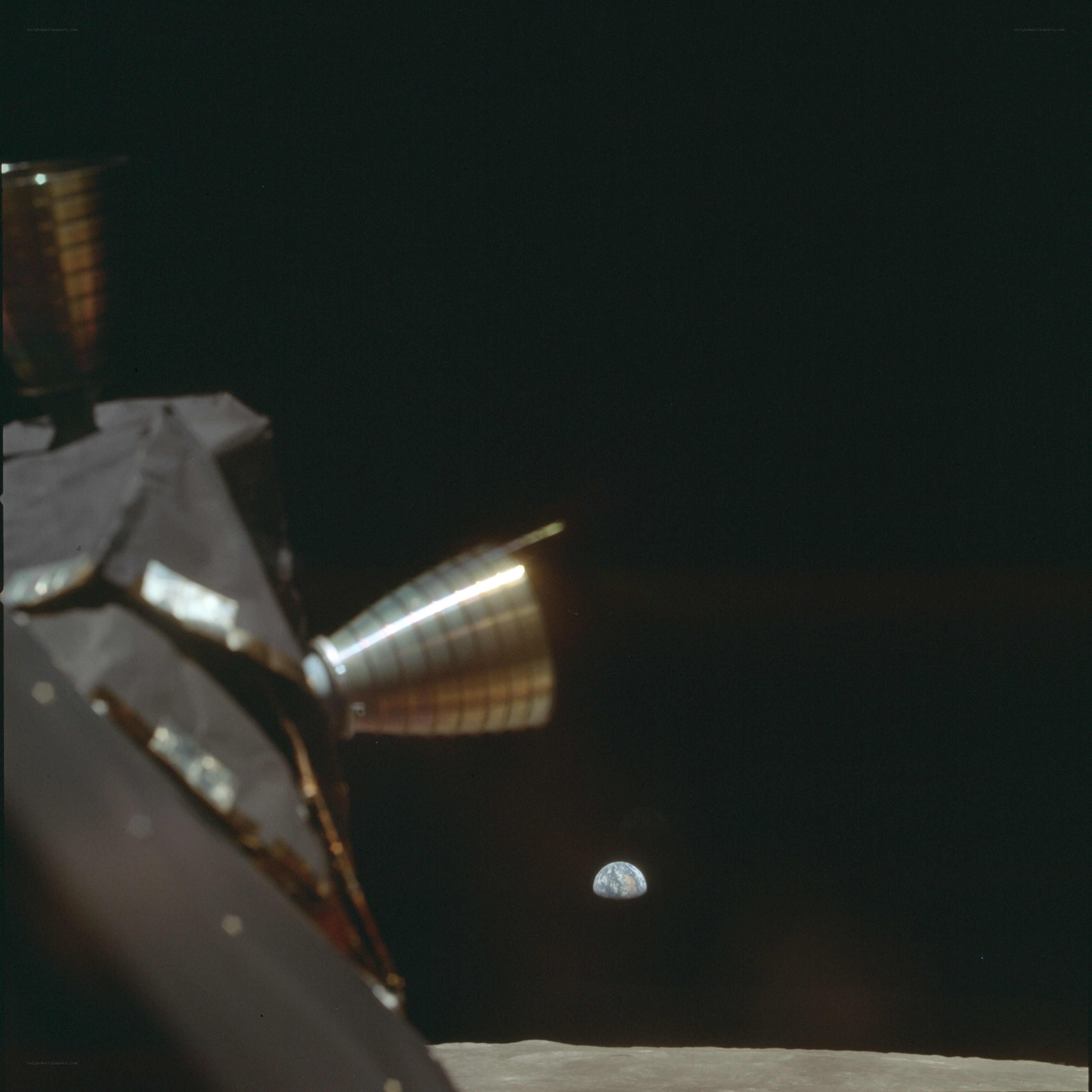 Earthrise from the Moon