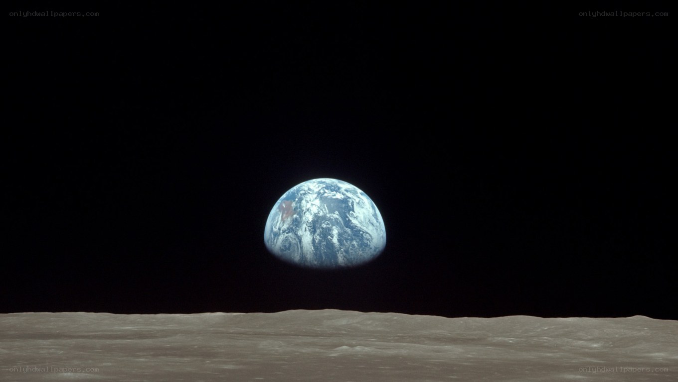 Earthrise from the Moon