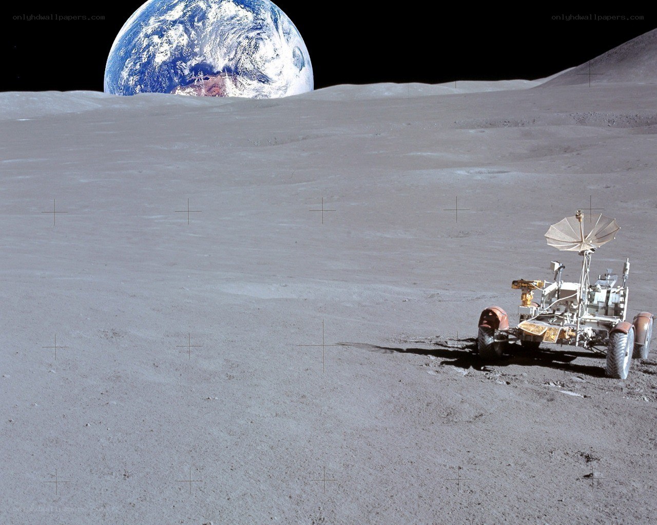 Earthrise from the Moon