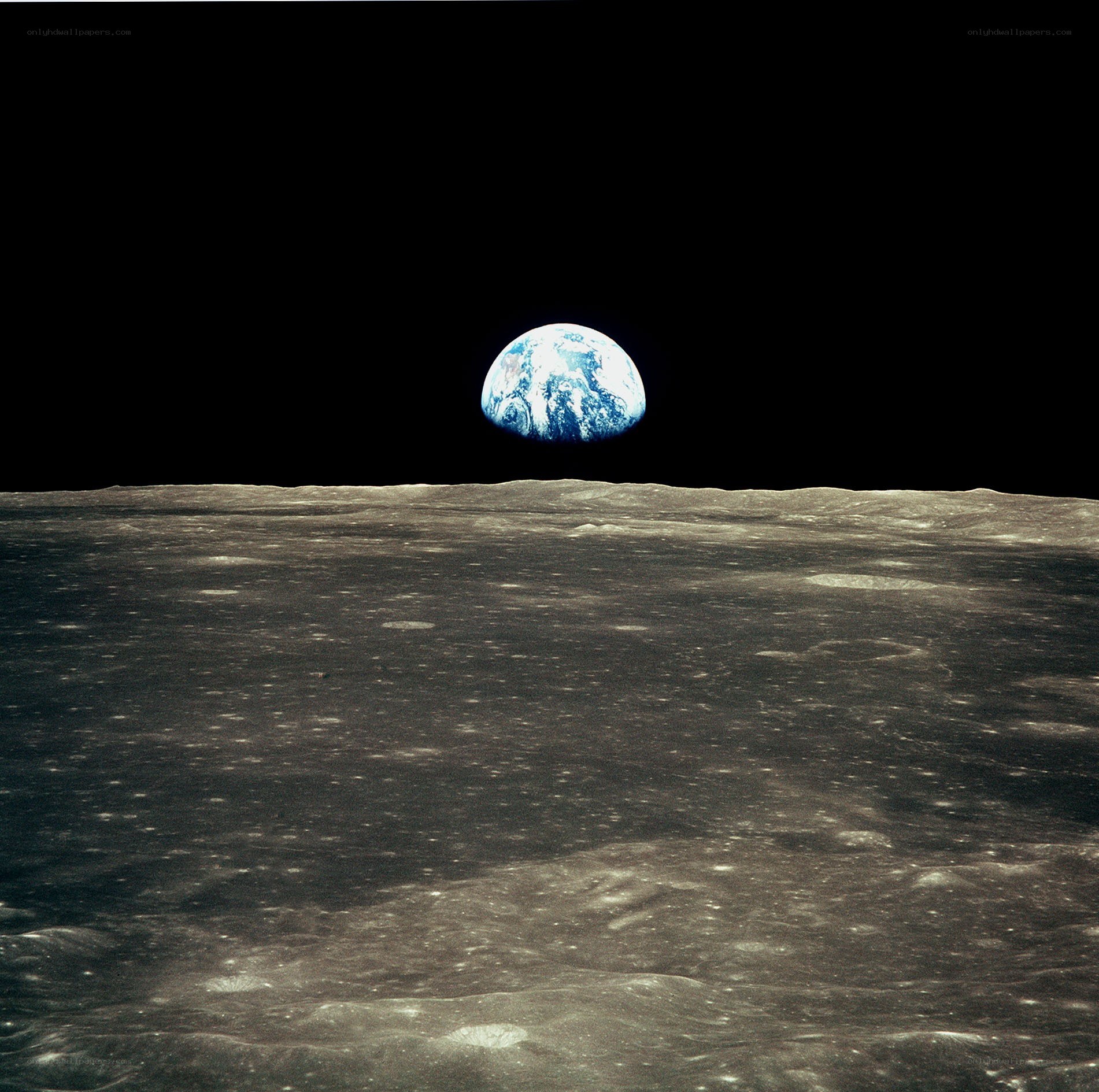 Earthrise from the Moon