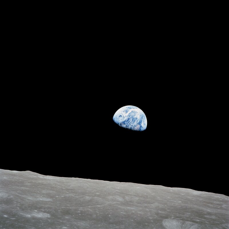 Earthrise from the Moon