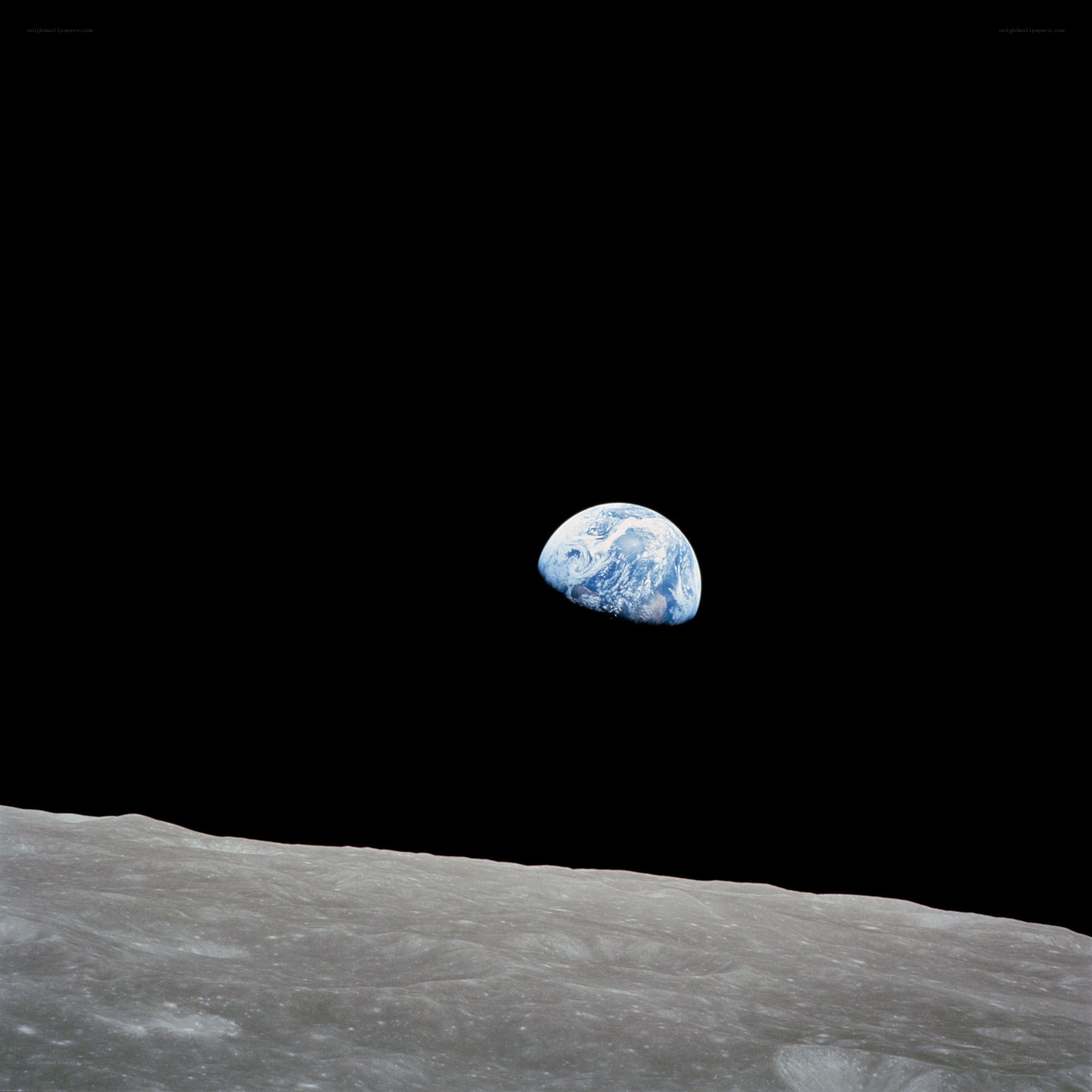Earthrise from the Moon
