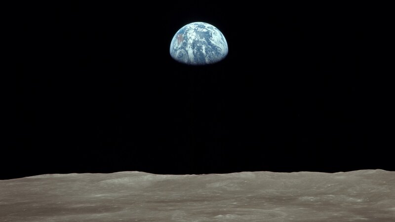 Earthrise from the Moon