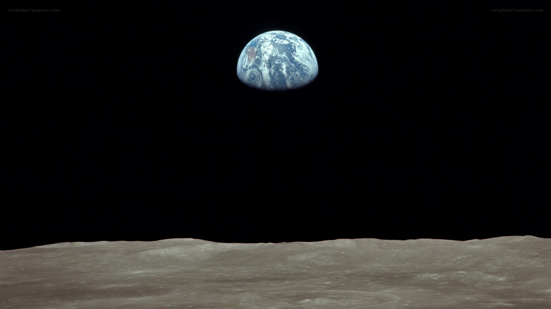 Earthrise from the Moon