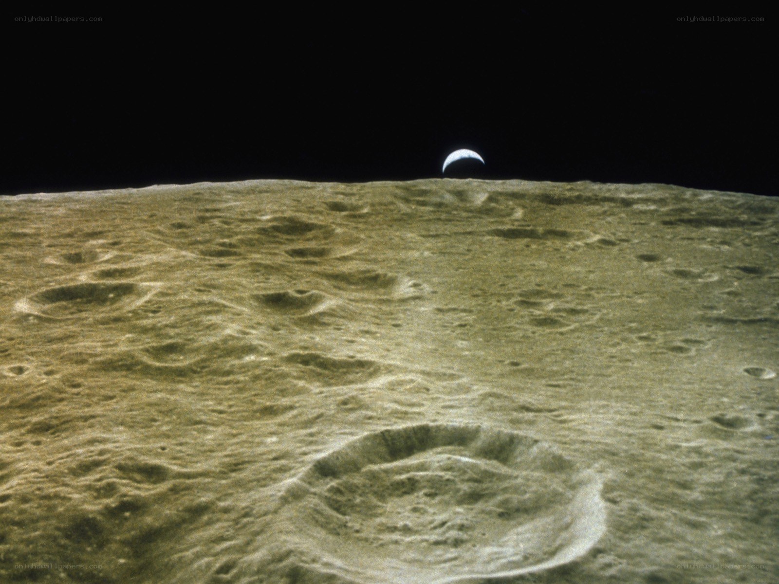 Earthrise from the Moon
