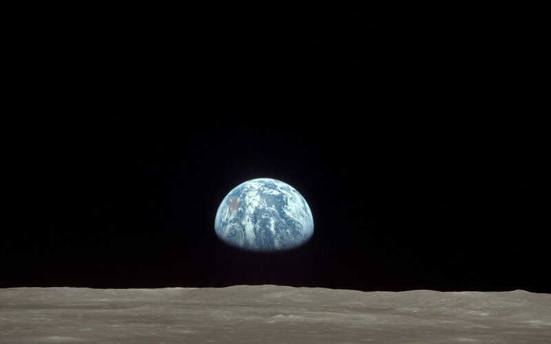 Earthrise from the Moon