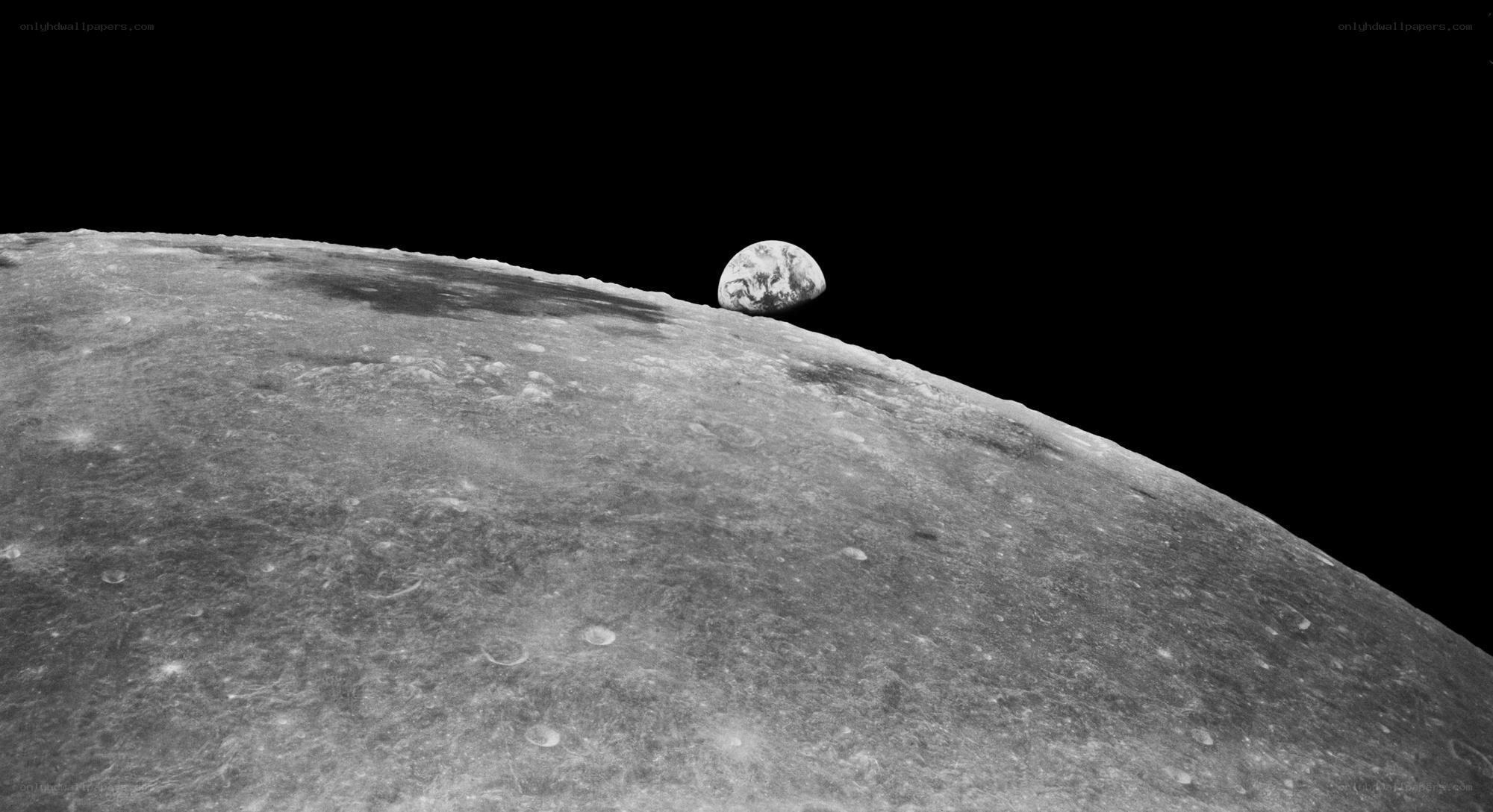 Earthrise from the Moon