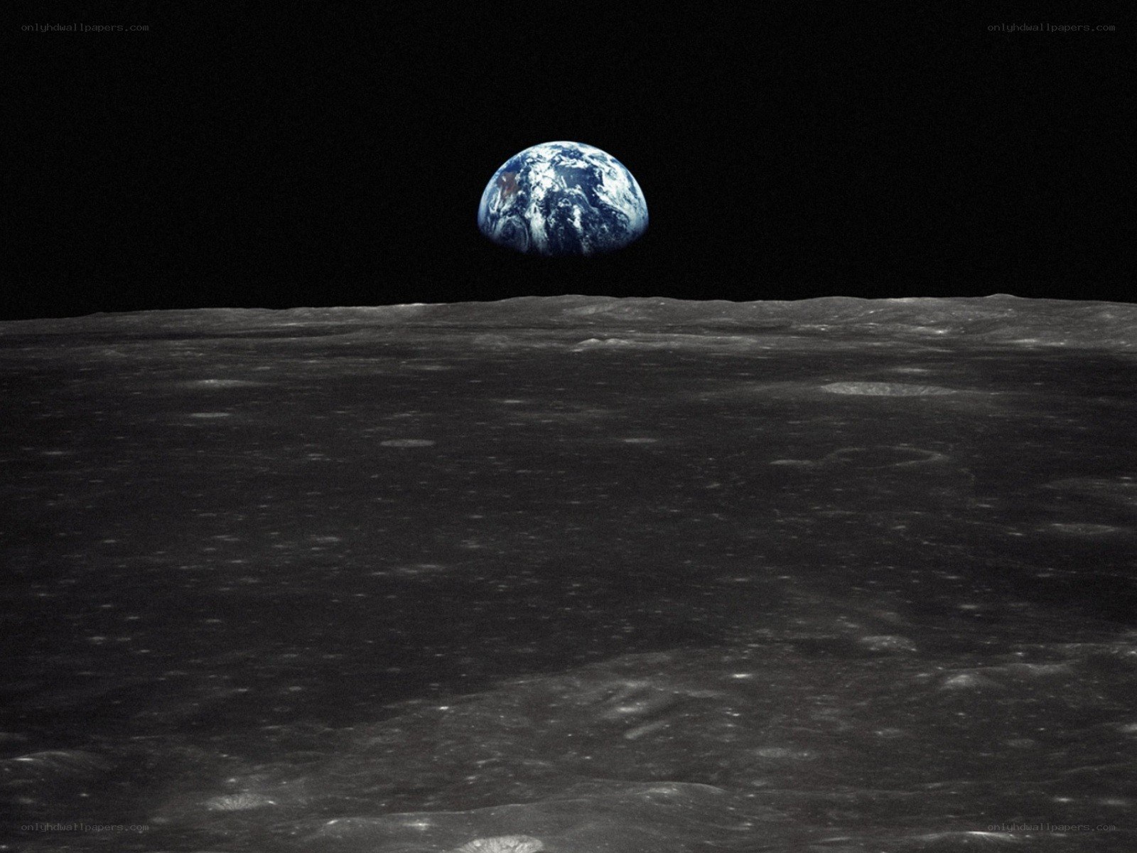 Earthrise from the Moon