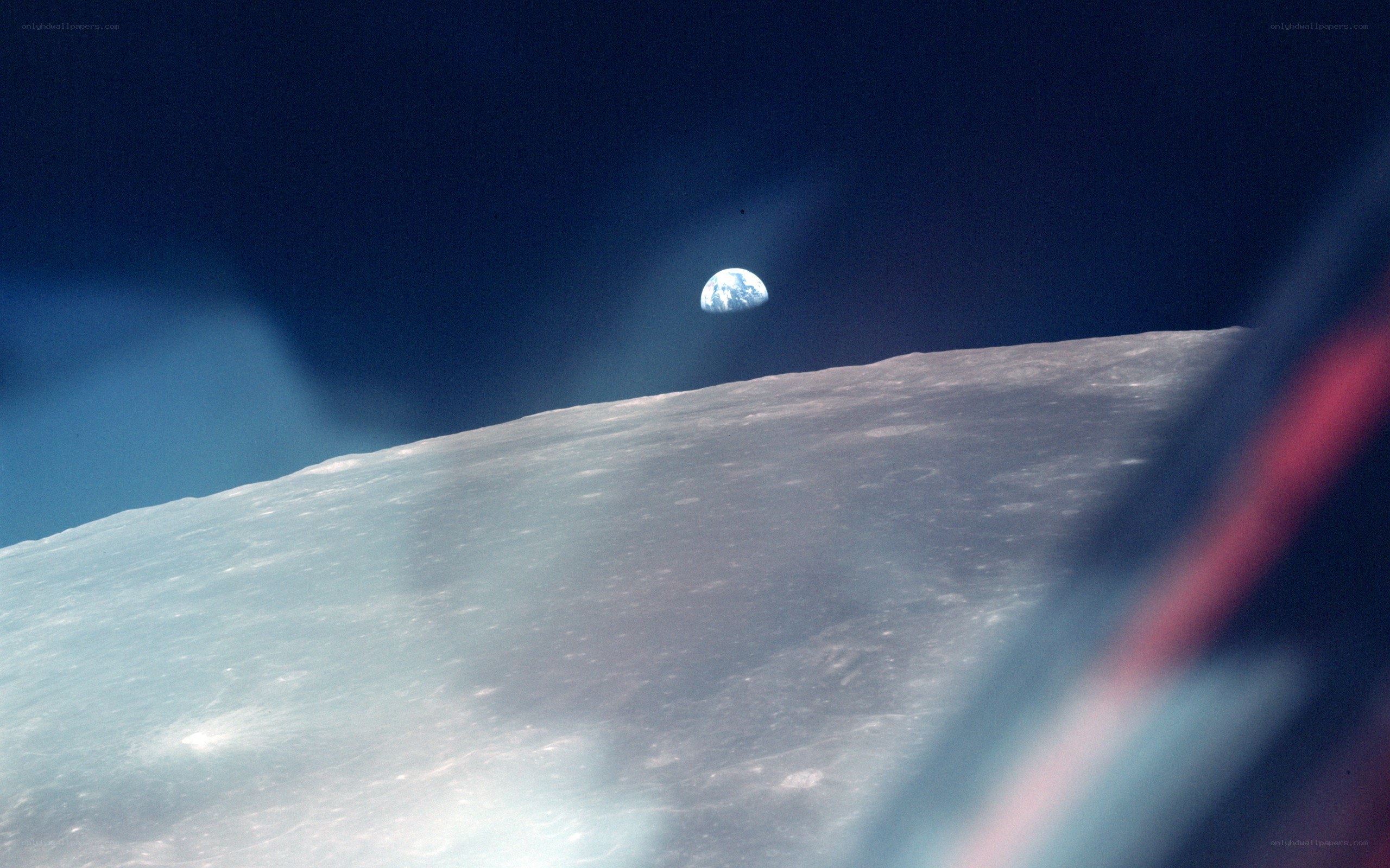 Earthrise from the Moon