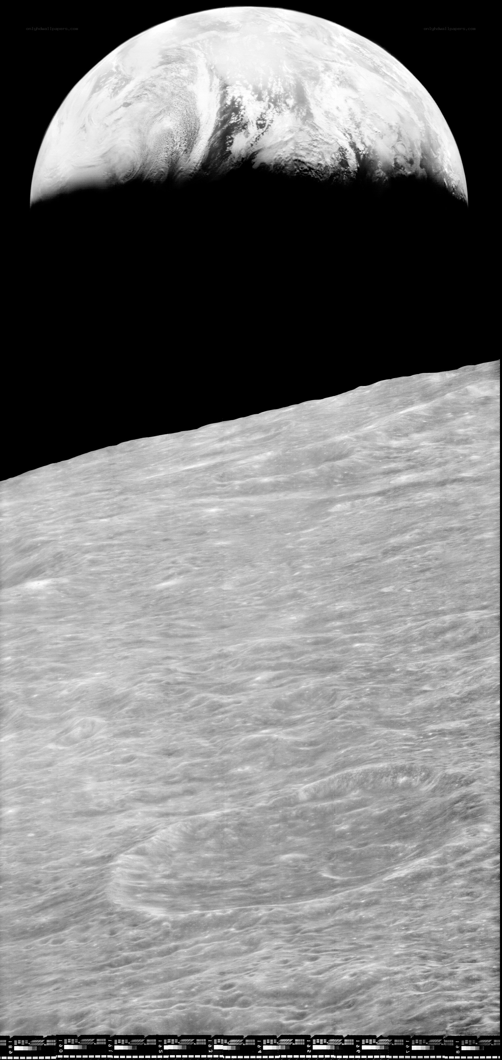 Earthrise from the Moon