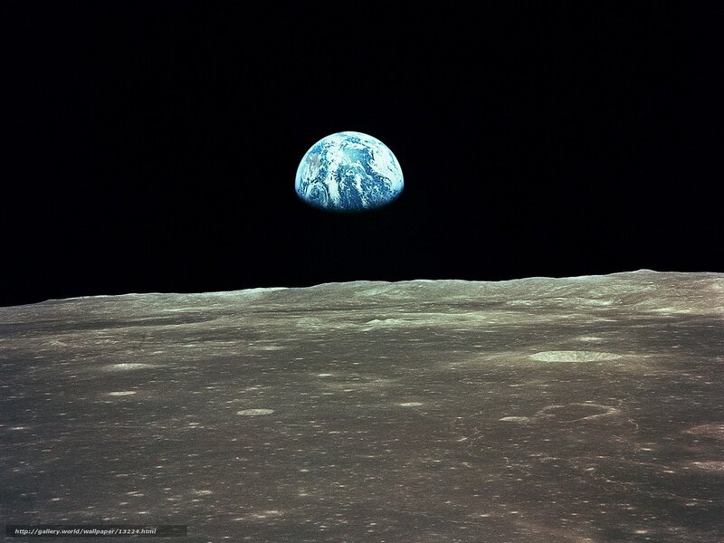Earthrise from the Moon
