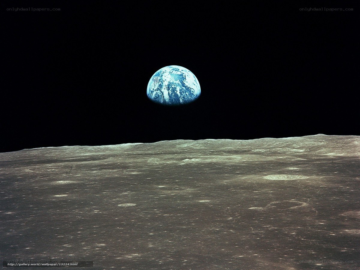 Earthrise from the Moon