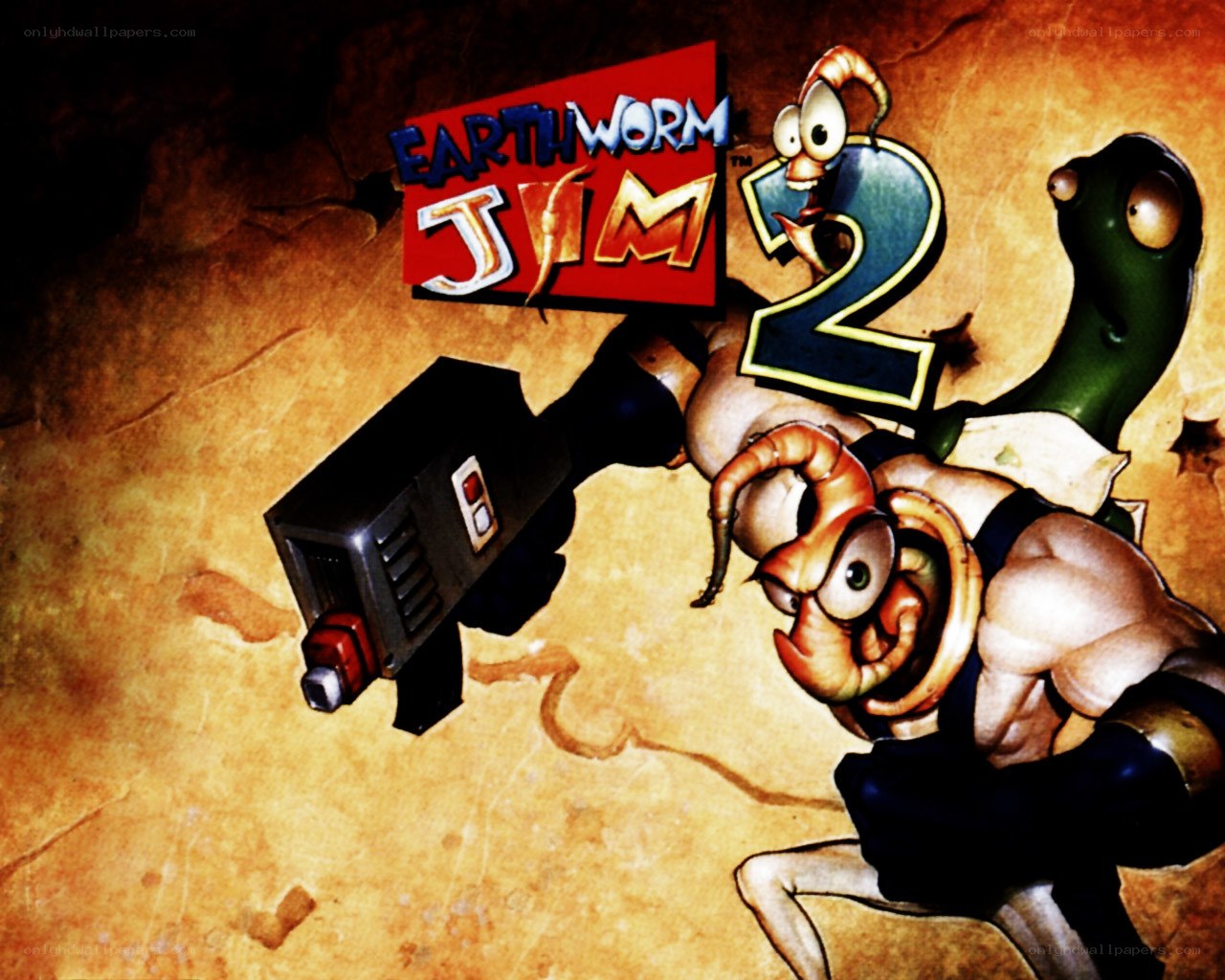 Earthworm Jim 2 game art