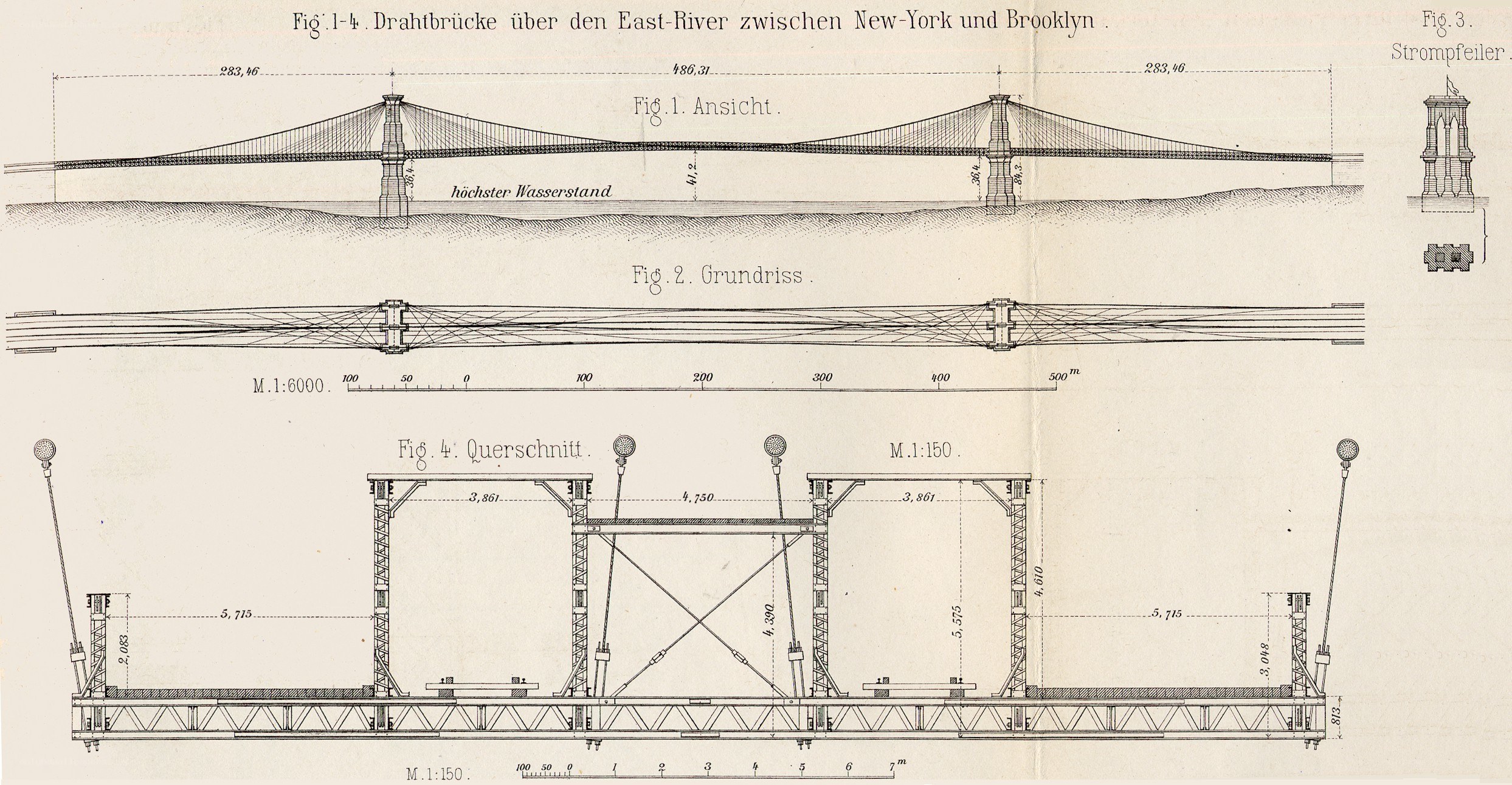 East River Bridge Design Plans