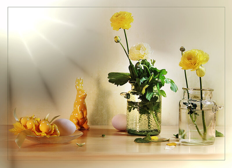 Easter Arrangement on Table
