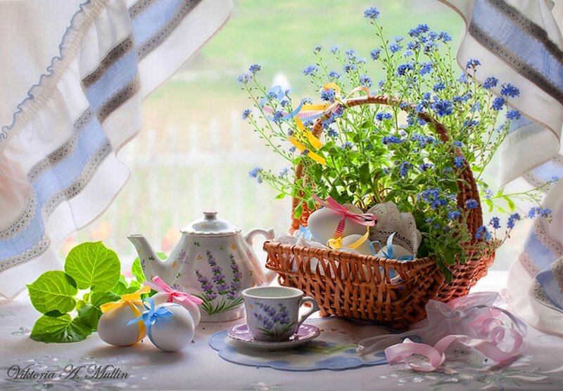 Easter Basket on Table
