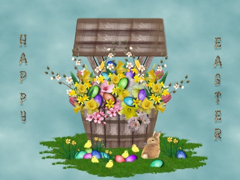 Easter Basket with Bunny