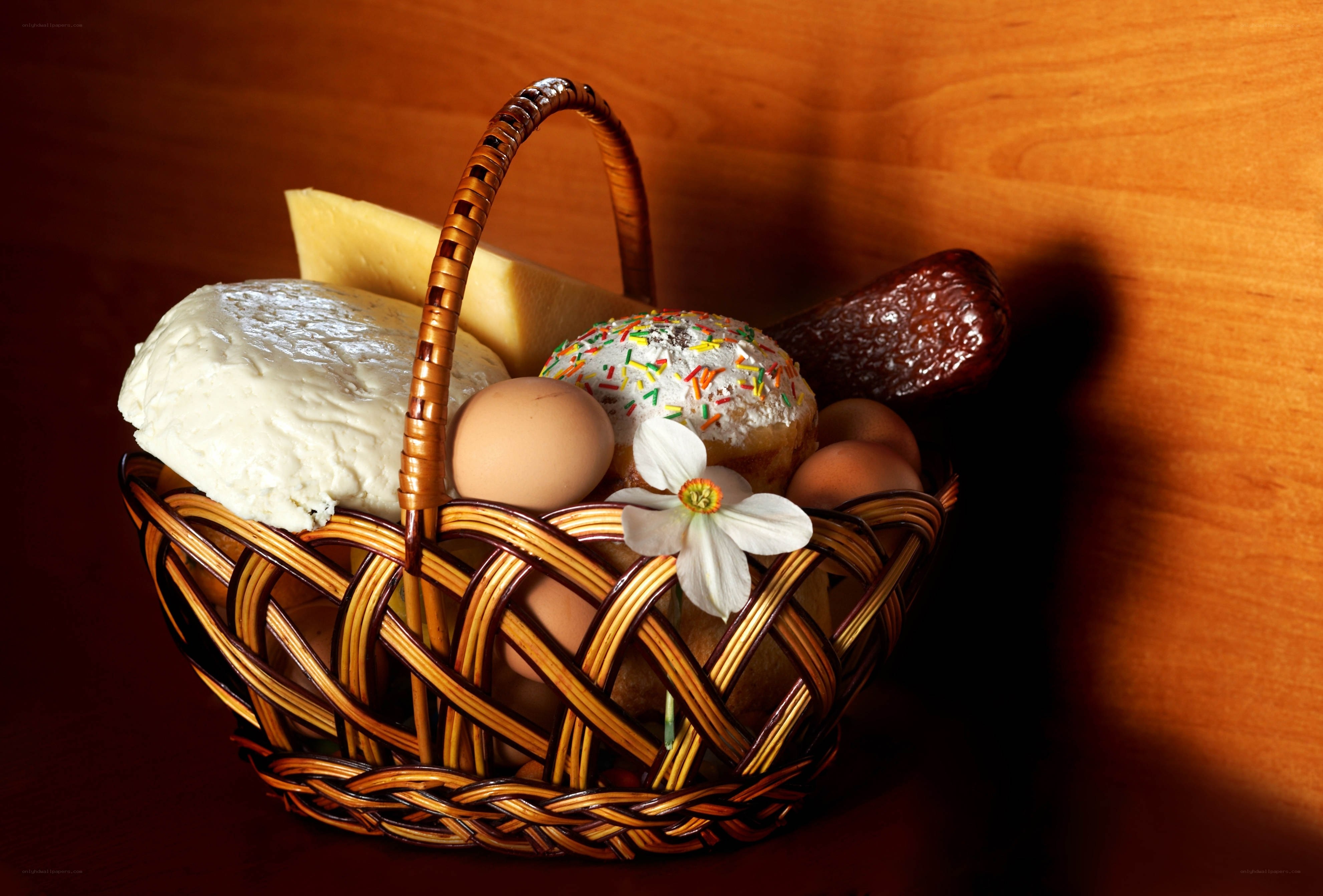 Easter basket with treats