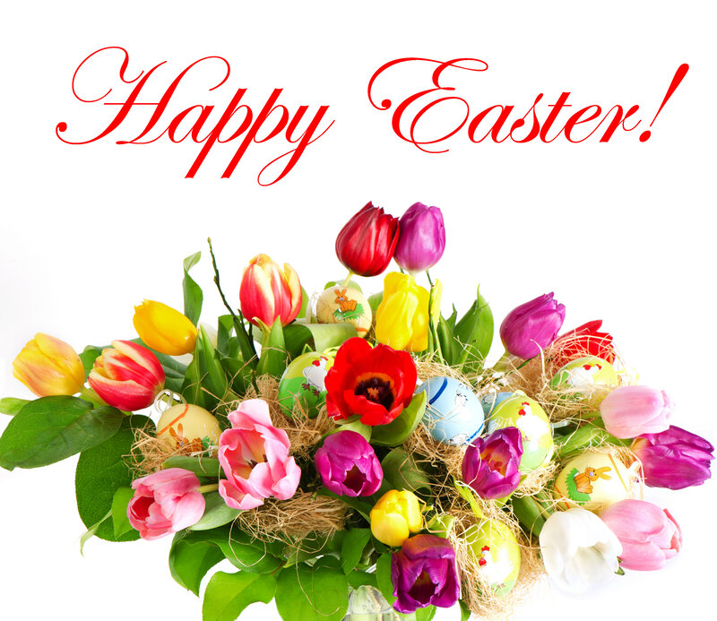 Easter Bouquet with Tulips — Red