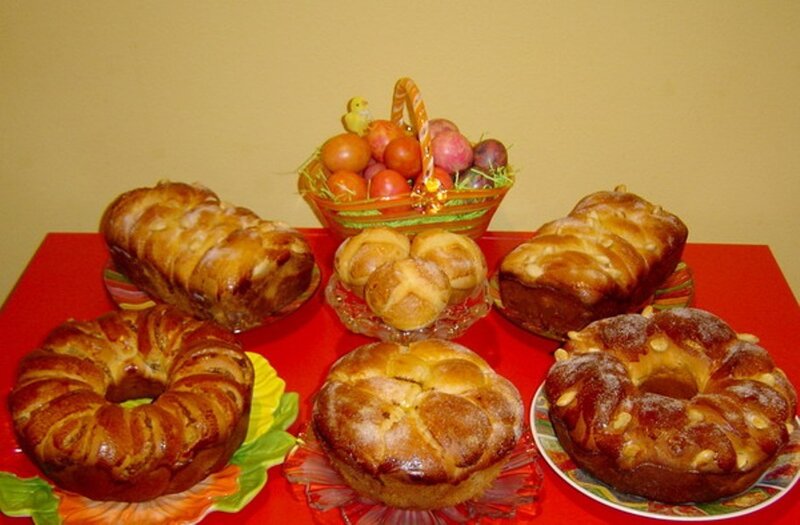 Easter Breads and Eggs