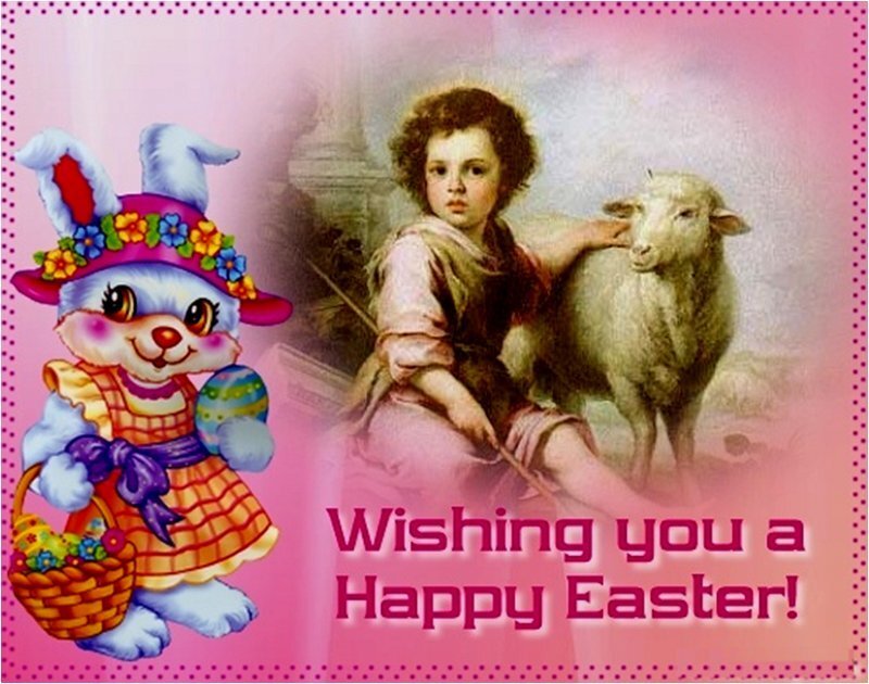 Easter Bunny with Child