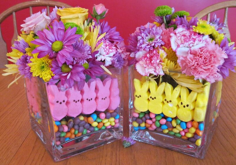 Easter Candy Centerpieces