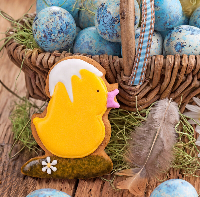 Easter Cookie with Eggs