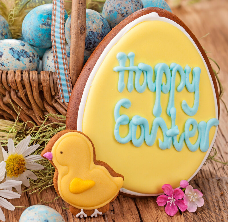 Easter Cookies and Eggs