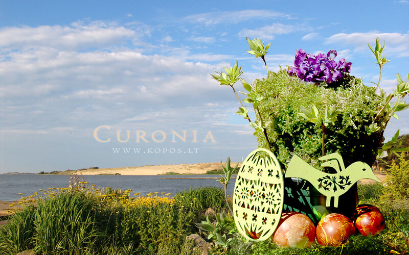 Easter Decorations by Lake