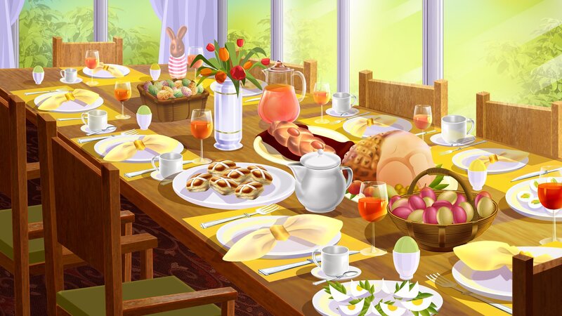 Easter Dinner Table