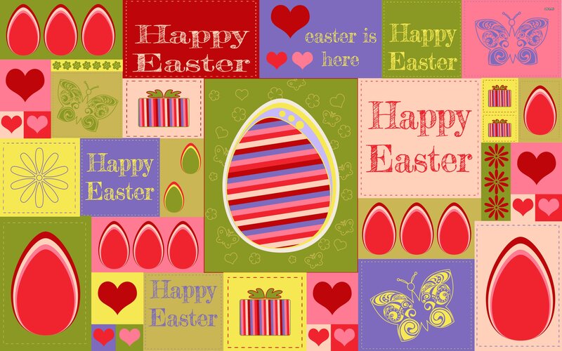 Easter Egg Collage