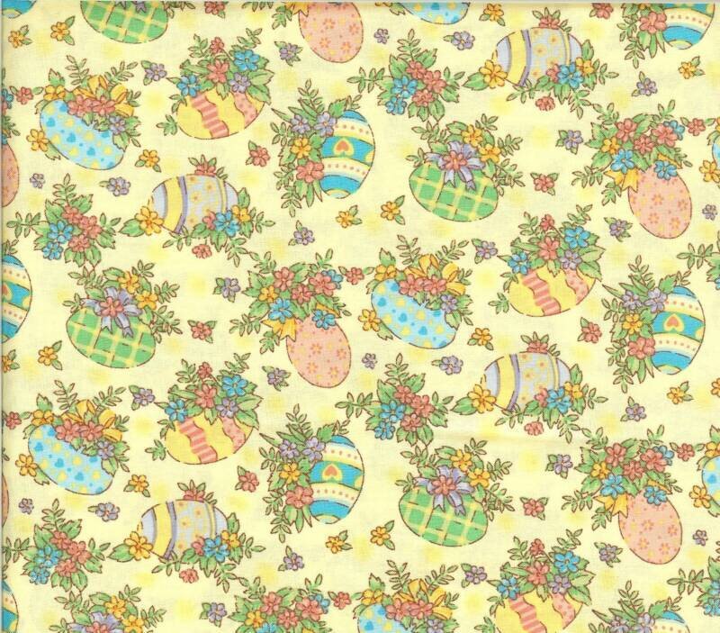 Easter egg pattern fabric
