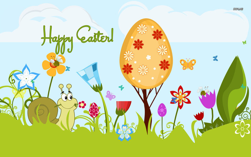 Easter Egg Tree in Garden — Green