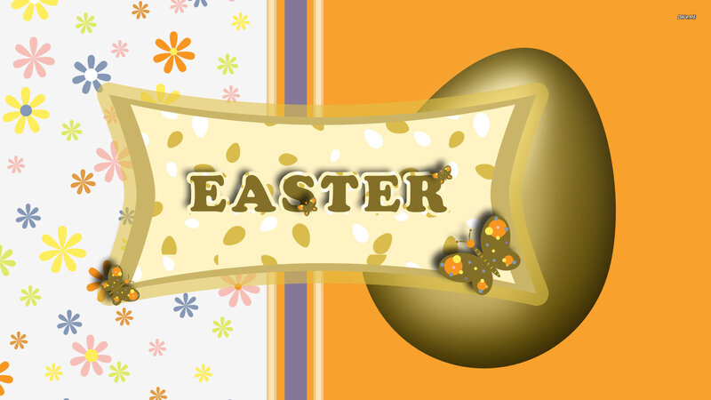 Easter Egg with Butterflies