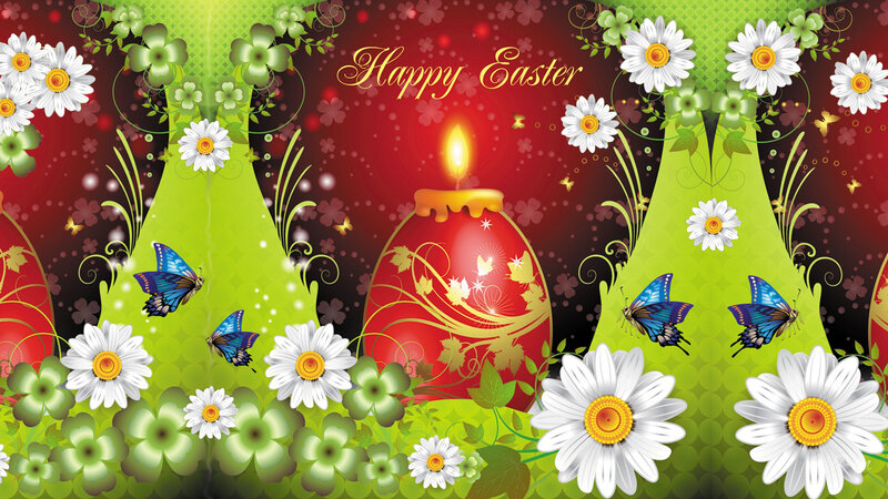 Easter Egg with Candle