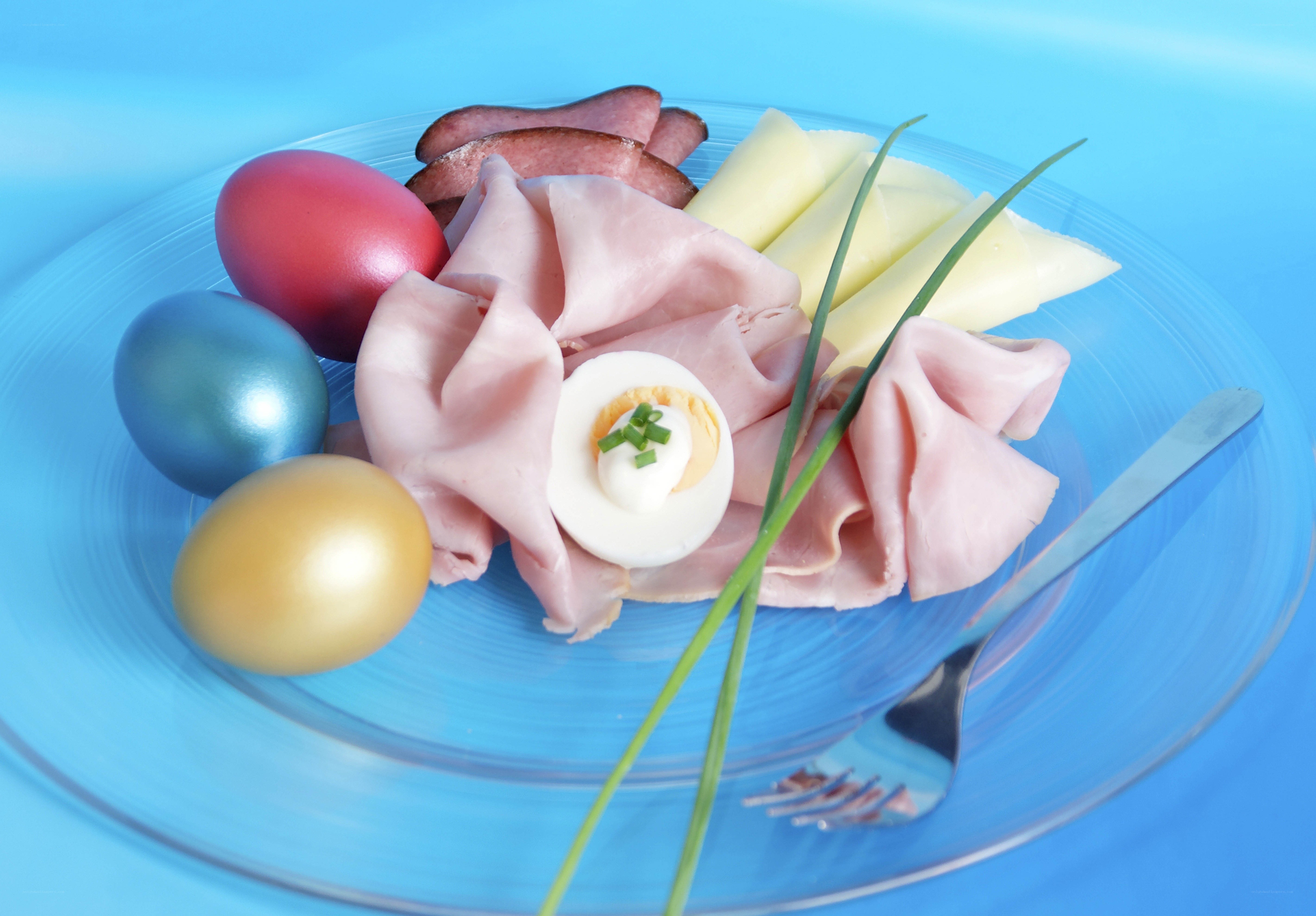 Easter eggs and appetizers