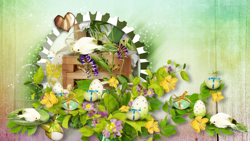 Easter Eggs and Birds