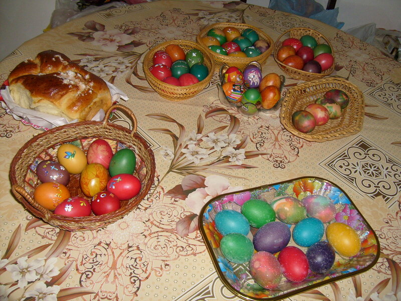 Easter Eggs and Bread — Brown