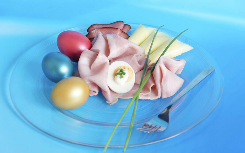 Easter Eggs and Ham — Blue